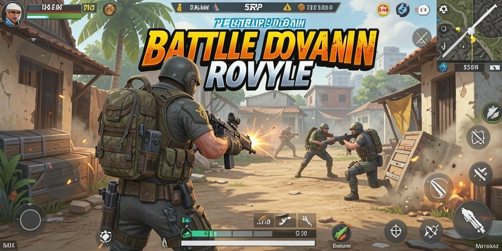 Gameplay intens di arena pertempuran 55RP.