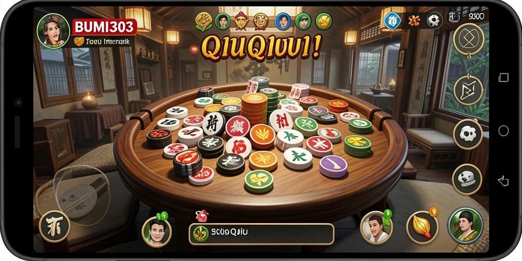 Tampilan gameplay menarik BUMI303 dengan suasana QiuQiu.