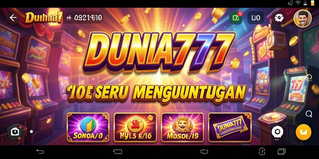 Tampilan gameplay menarik dari permainan Slot DUNIA777.