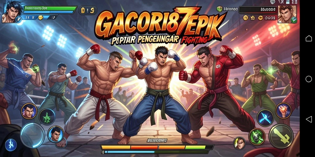 Tampilan gameplay GACOR78 menampilkan pertarungan epik yang mendebarkan.