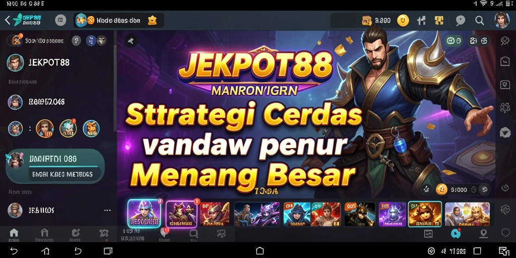 Tampilan gameplay JEKPOT88 yang mendebarkan dan penuh strategi.