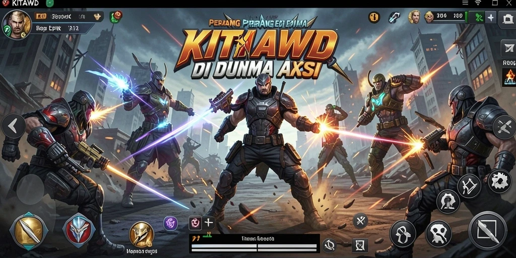 Tampilan gameplay KITAWD yang penuh aksi dan seru.