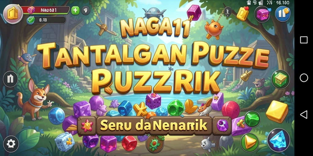 Tangkapan layar NAGA11 menampilkan gameplay Puzzle yang menyenangkan dan menantang.