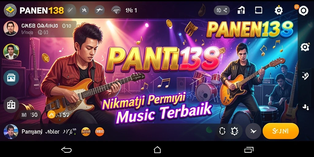 Tampilan gameplay asyik di PANEN138 dengan interaksi musik.