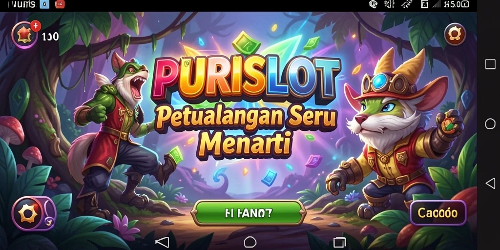 Gameplay PURISLOT yang menampilkan petualangan seru dan menantang.
