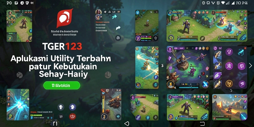 Screenshot utama TGER123 menampilkan antarmuka yang bersih dan intuitif.